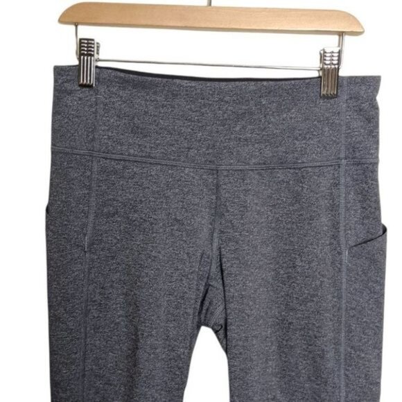 lululemon Pace Rival Crop 19" Heathered Black  Slate Leggings - Picture 8 of 11